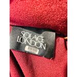 Solace London Red Burgundy Sequin One Shoulder Mock Neck Yara Gown size US 4 Photo 12