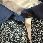 Greyson Polo Shirt Women MED Club Car Rare Juniper Print Stretch Golf Tennis EUC Blue Photo 10