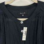 Madewell Balloon Sleeve Top Blouse Black Lightweight Cotton Blend Boho XXL NWT Photo 7