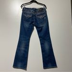 Miss Me  Indigo Boot Cut Jeans Bedazzled Bling Gem Size 28 JP6015BR Photo 4