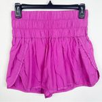 Free People Movement Size M The Way Home High Rise Smocked Athletic Shorts Photo 1