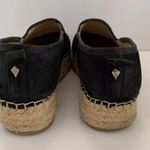 Sam Edelman Carrin Black Espadrille Platform Suede Slip On Shoes 7.5 M RARE HTF Photo 3