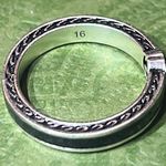 Gucci Interlocking G Enamel Thin Ring Black Ag925 Photo 3