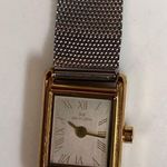 Vtg Skagen Watch Women Mixed Metal Petite Rectangle Mesh Band 7.25" Wrist Watch Silver Photo 1