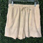 Avec Les Filles Anthropologie  Textured Terry Cloth Short Cream Size Medium Photo 0
