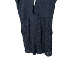 Free People  Mini Black Lace Plunge Neck Sleeveless Dress Size S Photo 8