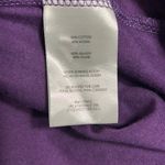 Eddie Bauer Purple V-Neck Women's Short Sleeve Top With High Low Hem Photo 4