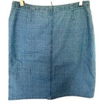 Christopher & Banks Vintage Christopher & Banks Denim Mini Pencil Skirt Bareback Front Pockets 10 Photo 6