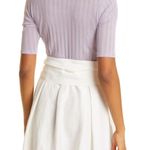 Vince Ribbed Elbow Sleeve Crew Neck Top Photo 4