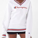 Champion  • fleece v-neck crewneck sz S Photo 0