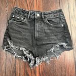 ZARA Black Jean Shorts Photo 0