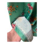 Vintage 60s 70s green floral maxi dress Size Small Photo 7