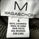 Magaschoni  100% Cashmere Turtleneck Sweater Handkerchief Relaxed Knit Green S Photo 1