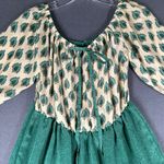 Karma Highway Womens One Size Green Printed Pullover Lightweight Boho Dress Photo 5