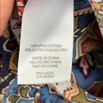 Jones New York  Size L Multicolor Paisley Blouse Photo 8