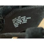 Steve Madden  Davit Heels Womens 10 Black Leather Suede Lace-Up Shoes Photo 3