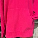 Soft Surroundings Soft surrounding pullover hoodie, hot pink 1X drawstring Photo 3