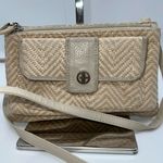 Giani Bernini  Vintage Raffia and Leather Crossbody Bag‎ Photo 0