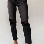 Bohme ‎ Harold distressed mom jeans black size 27 Photo 0