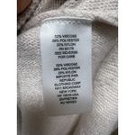 Elie Tahari Elie‎ Tahari Cream Sweater Size M Puff Dolman Sleeve Mock Neck Cable Knit Preppy Photo 3