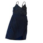 Free Press Brown Black Metallic Mini Dress Size Small Photo 1