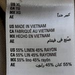 Womens XL Romper Shorts Linen Jumpsuit Classic Resort Elegant Preppy Boho Cruise Tan Photo 13