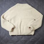 SheIn Women's Cream Sherpa Teddy Jacket Coat Size Medium Casual Cozy Photo 1