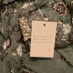 Mac Duggal 5716 Green Sequined Floral Long Sleeve High Neck Midi Dress Photo 14