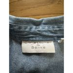 Christopher & Banks Christopher‎ & Banks Women Sz Large Button Down Denim Shirt Embroidered Fall VTG Photo 2