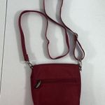 Travelon  Crossbody Convertible Waist Belt Bag Polyester Zip Pocket Travel Red Photo 1