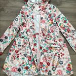 Vera Bradley Packable Raincoat Prairie Paisley Pink Red Size Small Photo 7