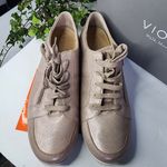 Vionic  Women's Abigail Leather Rose Gold Metallic Casual and Fashion Sneakers Photo 1