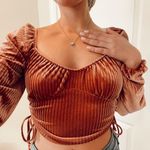 Sophie Rue Velvet Crop Top Photo 0
