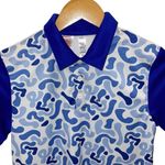 Adidas  Women’s Camo Short Sleeve Athletic Golf Polo Shirt Blue White Medium‎ NWT Photo 1