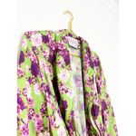 Giovanna Nicolai Silk Floral Wrap Top Size 44 Medium Purple Green Floral Chic Photo 7