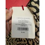 Carolina Herrera Gold Thin Strap square neck fitted Midi Leopard Column dress Photo 6