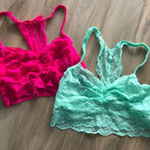 PINK - Victoria's Secret Set of Victoria’s Secret Pink Lace Bralettes Photo 0