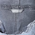 Driftwood  Black Denim Shotralls with Floral Embroidery. Size XS Photo 9