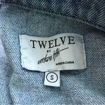 Twelve By Twelve Twelve by onTwelfth Snakeskin Star Denim Jean Jacket Small Photo 3