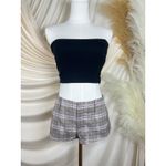 Free People Micro Shorts Plaid Trouser Shorts Summer Boho Preppy Medium(10) Photo 5