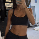 Black Strappy Sports Bra Size XS Photo 0