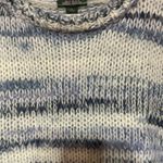 Wild Fable Knit Pull Over Cropped Sweater, Blue Stripe Medium NWT Photo 5
