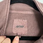 Aerie Mock Neck Cropped Pullover Brown Sz XS Photo 1