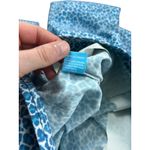 J. McLaughlin Women Teal Blue Leopard Print Straight Leg Pants Size 2 Photo 7