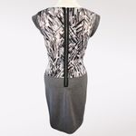 BCBG MaxAzria Gray Ponte Work Sheath Dress Size Small Photo 4