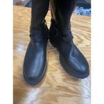 B.O.C. BC0025509 Women's Black Leather Back Zip Casual Mid Photo 1