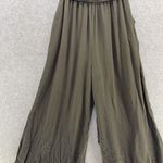 Lulus  Women's Jumpsuit Wide Leg Smocked Top Taupe Size Small Short Sleeve Photo 10