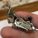 Pretty Light Blue Rhinestone / Silver Tone Clip Photo 5