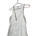 AREA STARS White Cotton Waist Cinching Sleeveless Jean A Photo 3