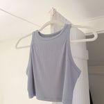 Blushmark High Neck Crop Tank Top in Blue Grey Photo 7